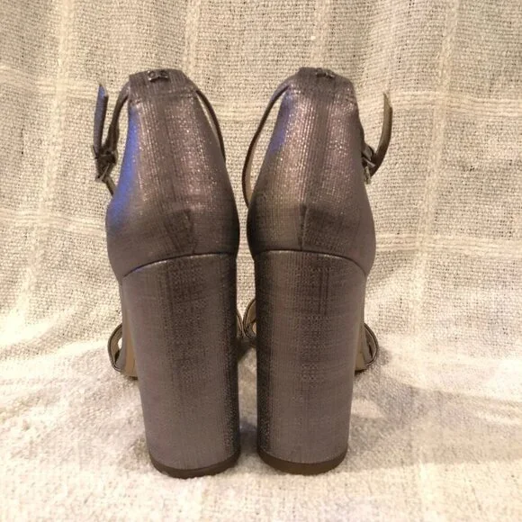 Sam Edelman Yaro Glitter Ankle Strap Heels - Picture 5 of 7